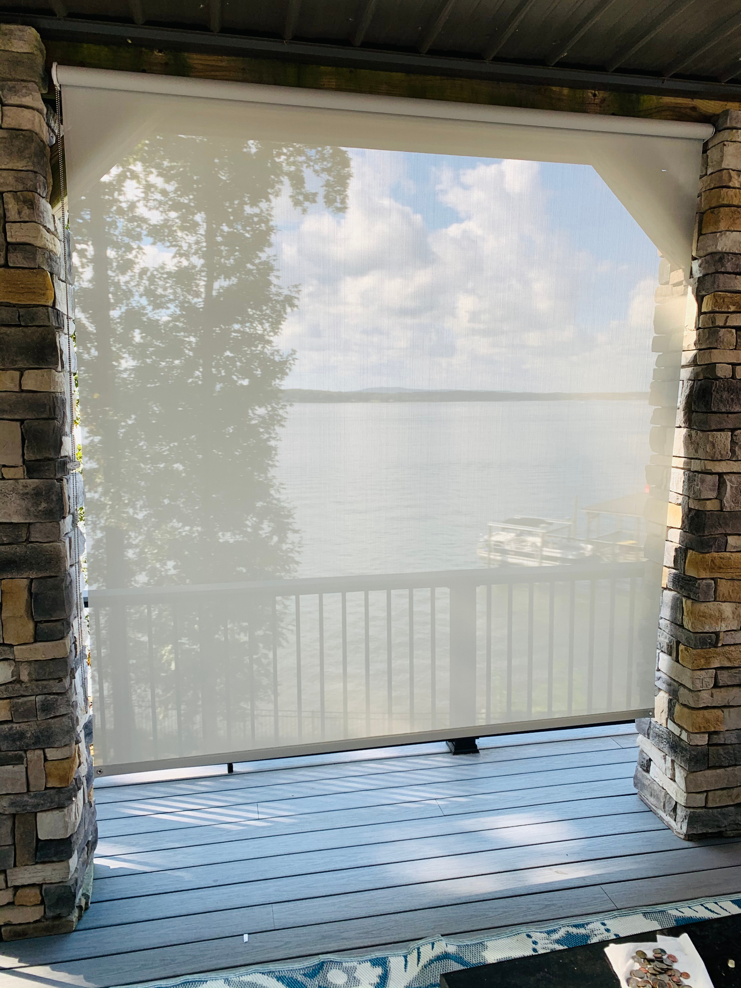 Custom window shades in a beautifully designed room